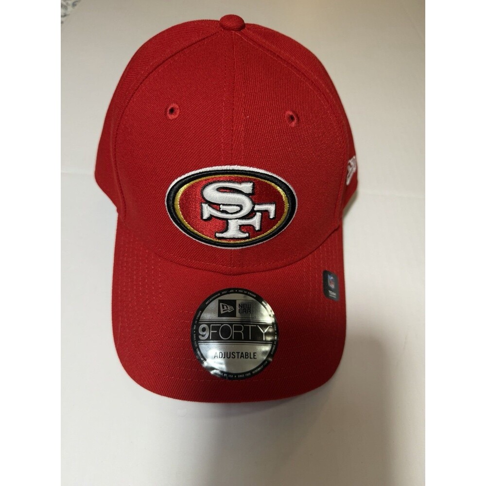 New SF 49ers New Era 9FORTY Adjustable Hat Red NFL Cap OSFM NWT